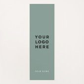 Logo Sage Green Name Company Promotion Instagram Yogamat (Voorkant)
