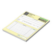 Logo, Sales Receipt Order Forms, Invoice Booklet Notitieblok (Linkerzijde)