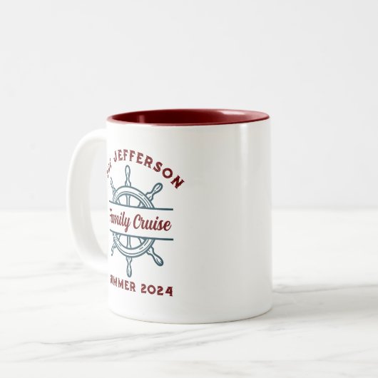  Logo scheepshuisvesting Tweekleurige Koffiemok (Voorkant links)