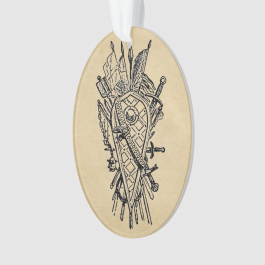 Logo Schilden en zwaard Ornament (voorkant)