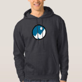 logo schimmels - blauw/wit hoodie (Voorkant)