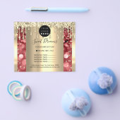 Logo Schoonheid Make-up Nagels Prijslijst Goud Bou Flyer (Enkel)