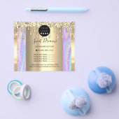 Logo Schoonheid Make-up Nagels Prijslijst Goud Hol Flyer (Enkel)