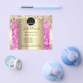 Logo Schoonheid Make-up Nagels Prijslijst Goud Roz Flyer (Enkel)