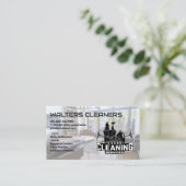 Logo Schoonmaakdiensten | Huis Woonkamer Visitekaartje (Staand voorkant)