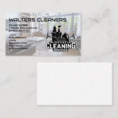 Logo Schoonmaakdiensten | Huis Woonkamer Visitekaartje (Voorkant / Achterkant)