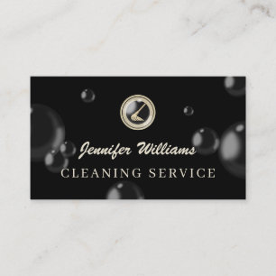 Logo schoonmaakmop luxe schoonmaker visitekaartje