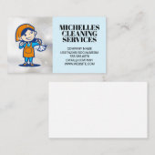 Logo Schoonmaakster | Huis Diensten Visitekaartje (Voorkant / Achterkant)