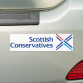 Logo Schotse Conservatieven Bumpersticker (Op auto)