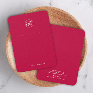 Logo Schrijfmachine Op Maat Gemaakte Kleur Oorbell Visitekaartje