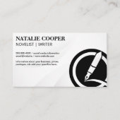 Logo schrijfpen visitekaartje (Voorkant)