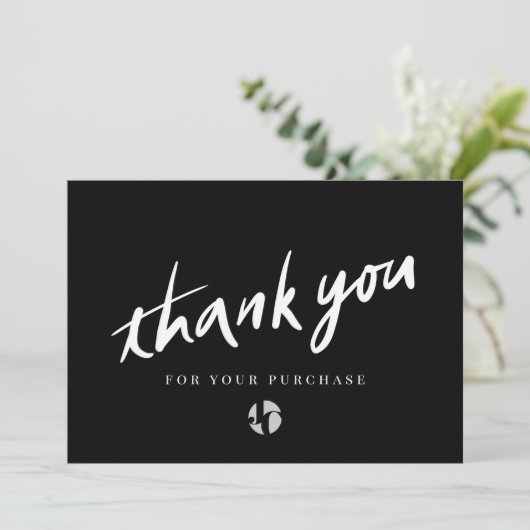 Logo Script Black Bedankt (Staand voorkant)