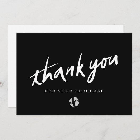 Logo Script Black Bedankt (Voorkant / Achterkant)