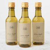 Logo Scriptregels Toevoegen Kraft Productlabel Wijn Etiket (Flessen)