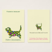 Logo Sieraden Display Kaarten naar Punch Visitekaartje (Voorkant /achterkant)