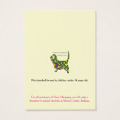 Logo Sieraden Display Kaarten naar Punch Visitekaartje (Achterkant)