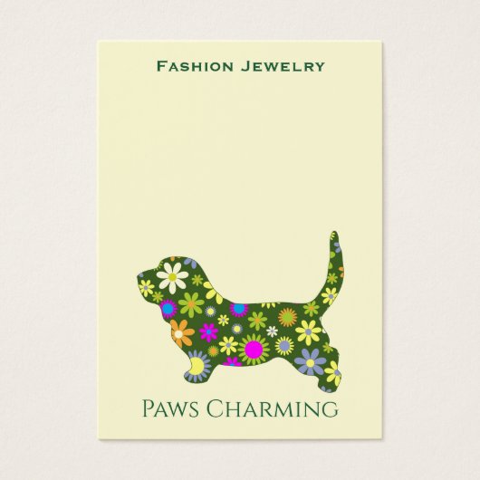 Logo Sieraden Display Kaarten naar Punch Visitekaartje (Voorkant)