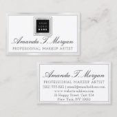 Logo Silver White Wedding Event Planner Visitekaartje (Voorkant / Achterkant)