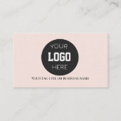 Logo Simple Blush Modern Visitekaartje (Voorkant)