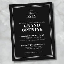 Logo Simple Business Grand Opening