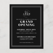 Logo Simple Business Grand Opening Briefkaart (Voorkant)