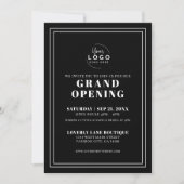 Logo Simple Business Opening Party Kaart (Voorkant)
