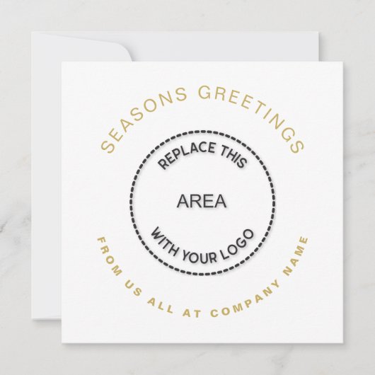 Logo Simple Corporate QR Code 2026 Kalender Feestdagenkaart (Voorkant)