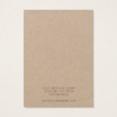 Logo Simple Jewelry Ketting Kraft Display Kaart (Achterkant)