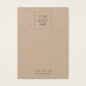 Logo Simple Jewelry Ketting Kraft Display Kaart (Voorkant)