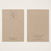Logo Simple Jewelry Ketting Kraft Display Kaart (Voorkant /achterkant)