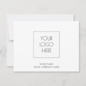 Logo Simple Note Card Notitiekaartje (Voorkant)