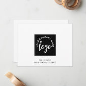 Logo Simple Note Card Notitiekaartje (Voorkant / Achterkant in situ)