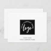 Logo Simple Note Card Notitiekaartje (Voorkant / Achterkant)