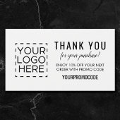 Logo Simple Promo Code Coupon Discount Card Visitekaartje