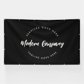 Logo sjabloon aangepast bewerkbare tekst Modern Spandoek (Horizontaal)