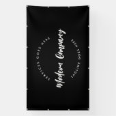 Logo Sjabloon Aangepaste bewerkbare tekst Modern Spandoek (Verticaal)