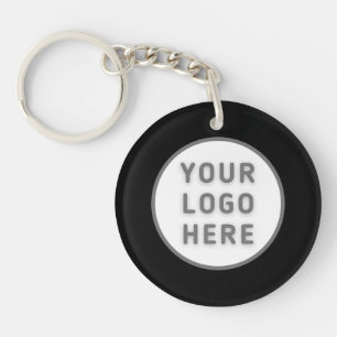 Logo Sjabloon Business Probability Simple Black Ac Sleutelhanger