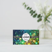 Logo Sjabloon Galaxy Stars Magic Energetic Sparkle Visitekaartje (Staand voorkant)