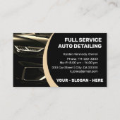 Logo Sjabloon Golden Car Service Auto Detailing Visitekaartje (Achterkant)