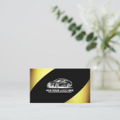 Logo Sjabloon Golden Elegant Professioneel Stijlvo Visitekaartje (Staand voorkant)