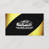 Logo Sjabloon Golden Elegant Professioneel Stijlvo Visitekaartje (Voorkant)