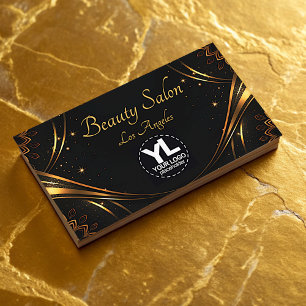 Logo Sjabloon Golden Mandala Luxury Flourish Stars Visitekaartje