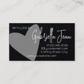 Logo Sjabloon Handgemaakte Ambachten Eenvoudige Cl Visitekaartje (Achterkant)