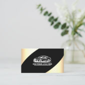 Logo Sjabloon Licht Goud Elegant Professioneel Visitekaartje (Staand voorkant)