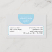 Logo Sjabloon Lijst Classic Werkzoekenden Creatiev Visitekaartje (Achterkant)