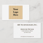 Logo Sjabloon Moderne Minimalistische Logo Visitekaartje (Voorkant / Achterkant)