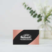 Logo Sjabloon Roos Gold Elegant Professional Visitekaartje (Staand voorkant)