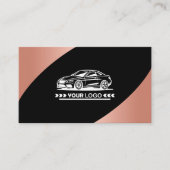 Logo Sjabloon Roos Gold Elegant Professional Visitekaartje (Voorkant)