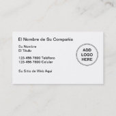 Logo Sjabloon Visitekaartje (Achterkant)