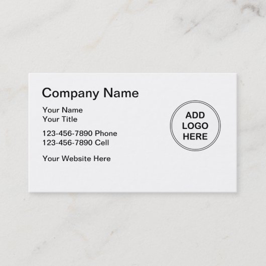 Logo Sjabloon Visitekaartje (Voorkant)